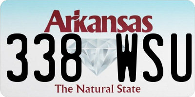 AR license plate 338WSU