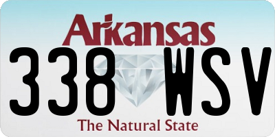 AR license plate 338WSV