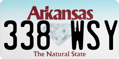AR license plate 338WSY