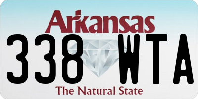 AR license plate 338WTA