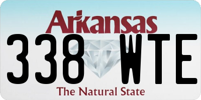 AR license plate 338WTE
