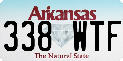 AR license plate 338WTF