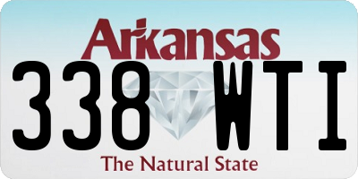 AR license plate 338WTI
