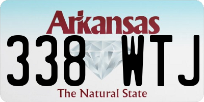 AR license plate 338WTJ