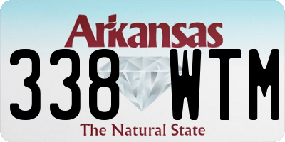 AR license plate 338WTM