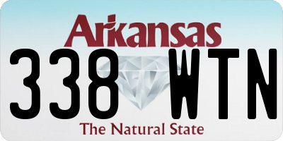 AR license plate 338WTN