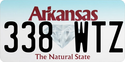 AR license plate 338WTZ