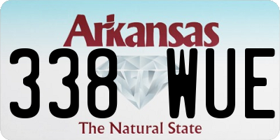 AR license plate 338WUE