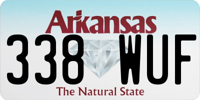 AR license plate 338WUF
