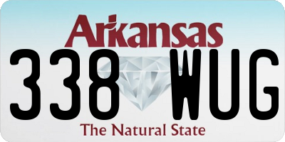 AR license plate 338WUG