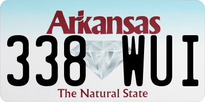 AR license plate 338WUI