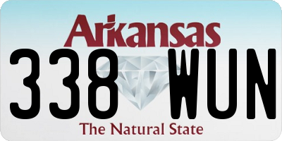 AR license plate 338WUN
