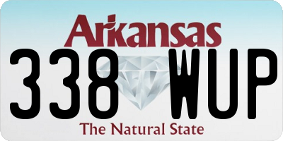 AR license plate 338WUP