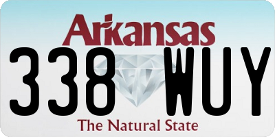 AR license plate 338WUY