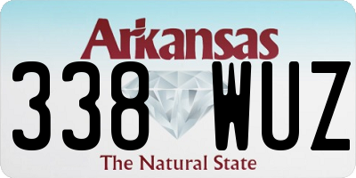 AR license plate 338WUZ