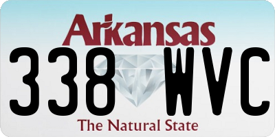 AR license plate 338WVC