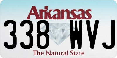 AR license plate 338WVJ