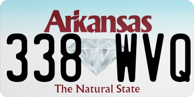 AR license plate 338WVQ
