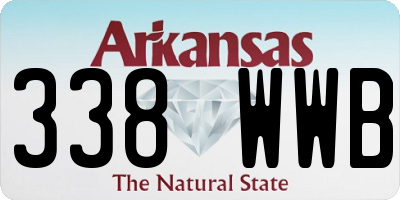 AR license plate 338WWB