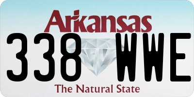 AR license plate 338WWE