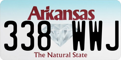 AR license plate 338WWJ