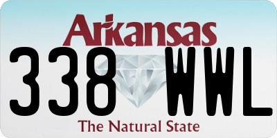 AR license plate 338WWL