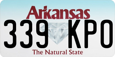 AR license plate 339KPO