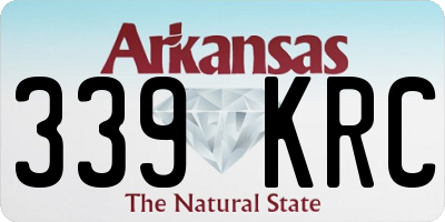 AR license plate 339KRC