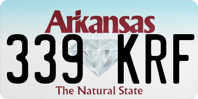 AR license plate 339KRF