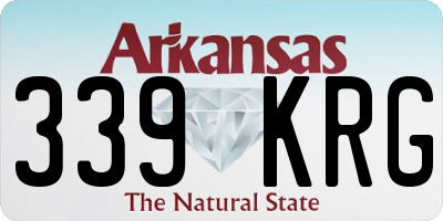 AR license plate 339KRG