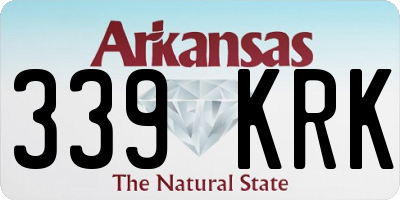 AR license plate 339KRK