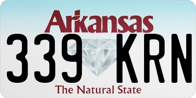 AR license plate 339KRN