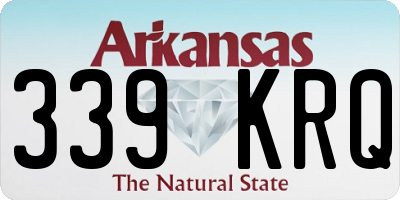 AR license plate 339KRQ