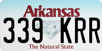 AR license plate 339KRR