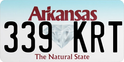 AR license plate 339KRT
