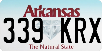 AR license plate 339KRX