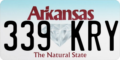 AR license plate 339KRY