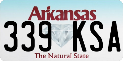 AR license plate 339KSA