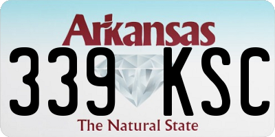 AR license plate 339KSC