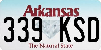 AR license plate 339KSD