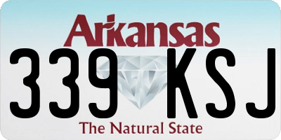 AR license plate 339KSJ