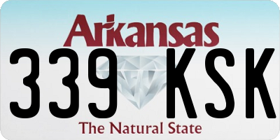 AR license plate 339KSK