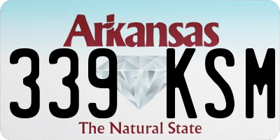 AR license plate 339KSM