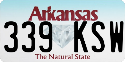 AR license plate 339KSW
