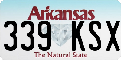 AR license plate 339KSX