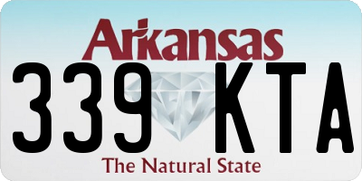 AR license plate 339KTA