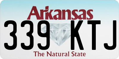AR license plate 339KTJ