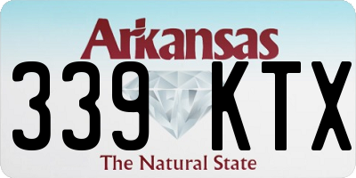 AR license plate 339KTX