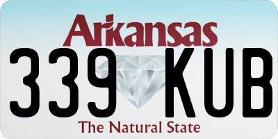 AR license plate 339KUB