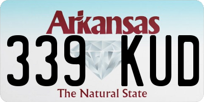 AR license plate 339KUD